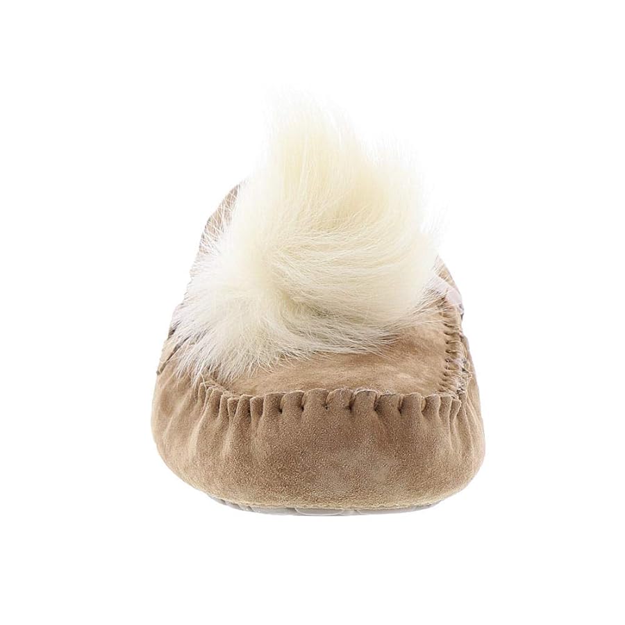 Amazon.com | UGG Women's Dakota Pom Moccasin, Chestnut, 5 M